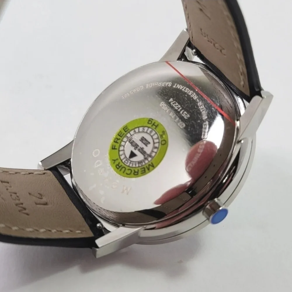 ***SOLD*** Movado Men's Museum Classic Leather Strap Watch with Black Dial - Picture 12 of 14